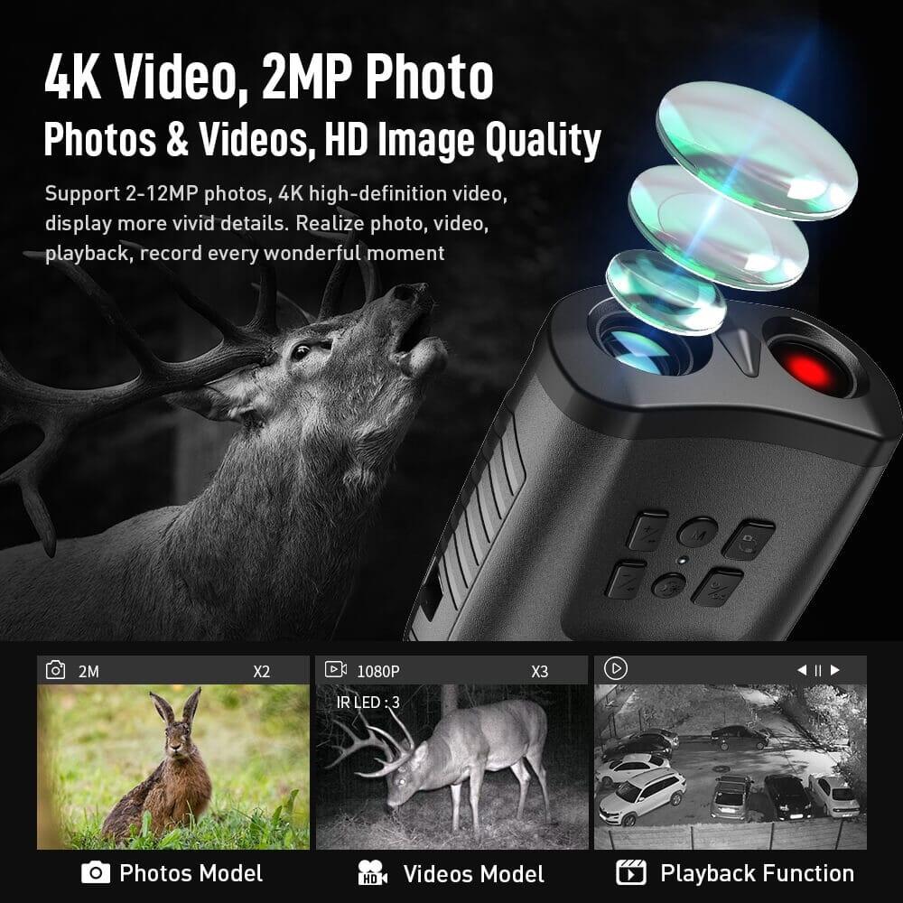 APEXEL 4K HD Digitaaliset Yövision-lasit Luovalla Pöllösuunnittelulla