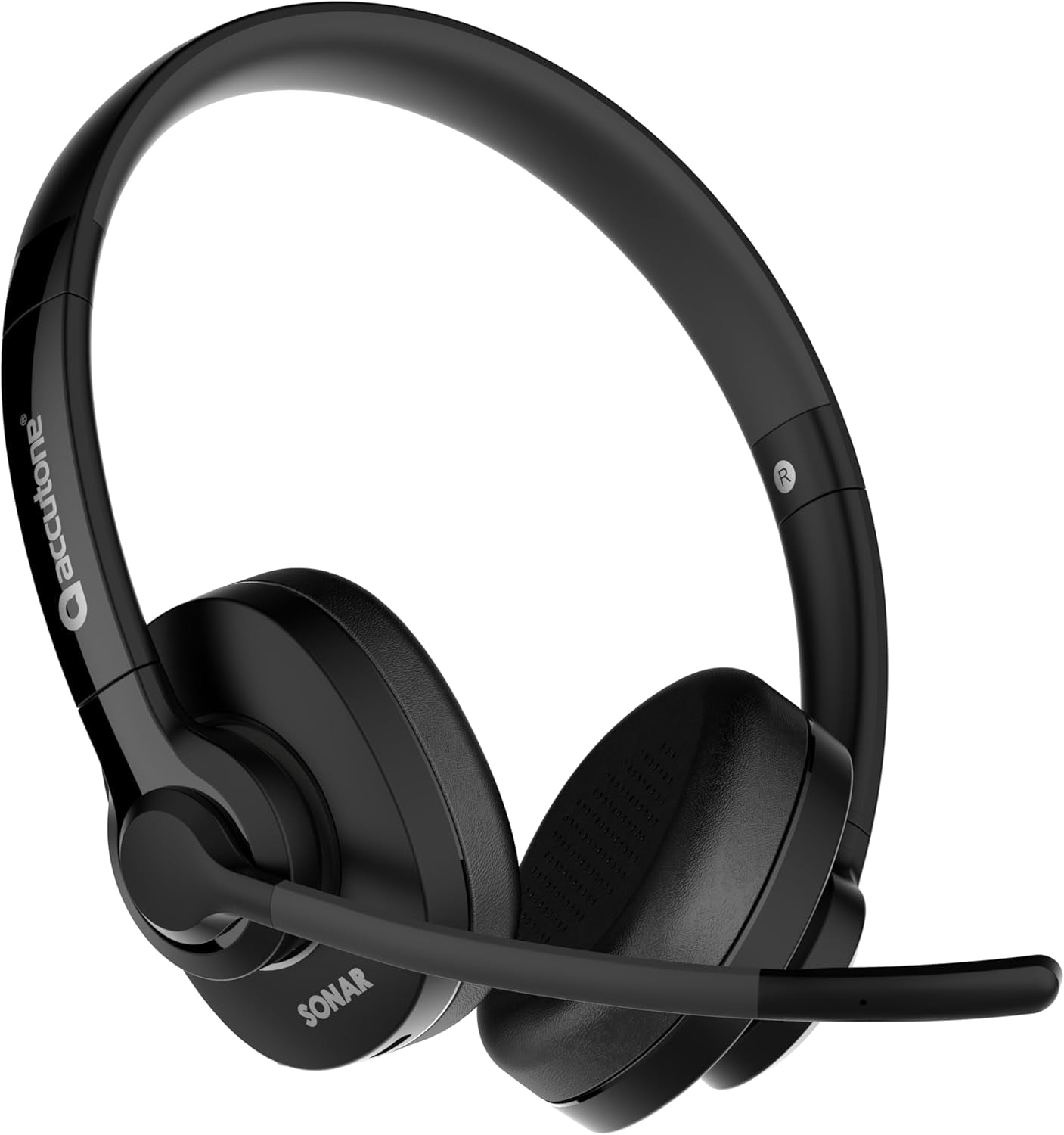 Accutone Sonar 60 Dual Bluetooth & USB langallinen headset melua vaimentavalla mikrofonilla, pitkä akunkesto PC/Mac-tietokoneille ja puhelimille