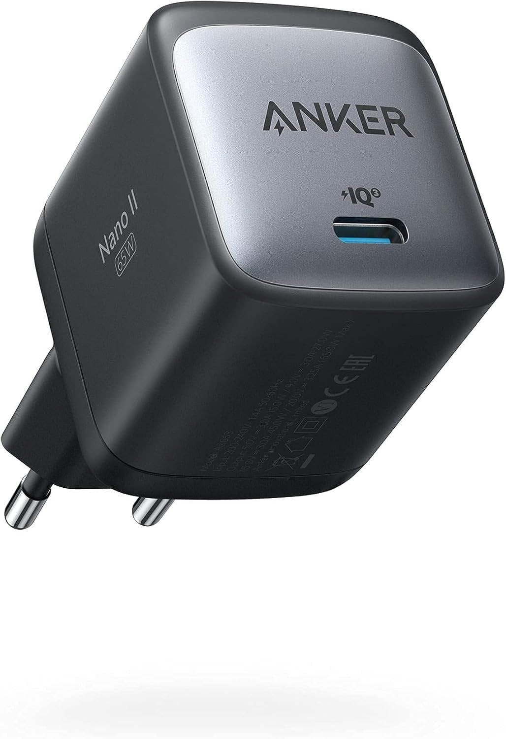 Anker 715 USB-C Laturi Power Nano II 65W Nopea Lataus GaN II Teknologia