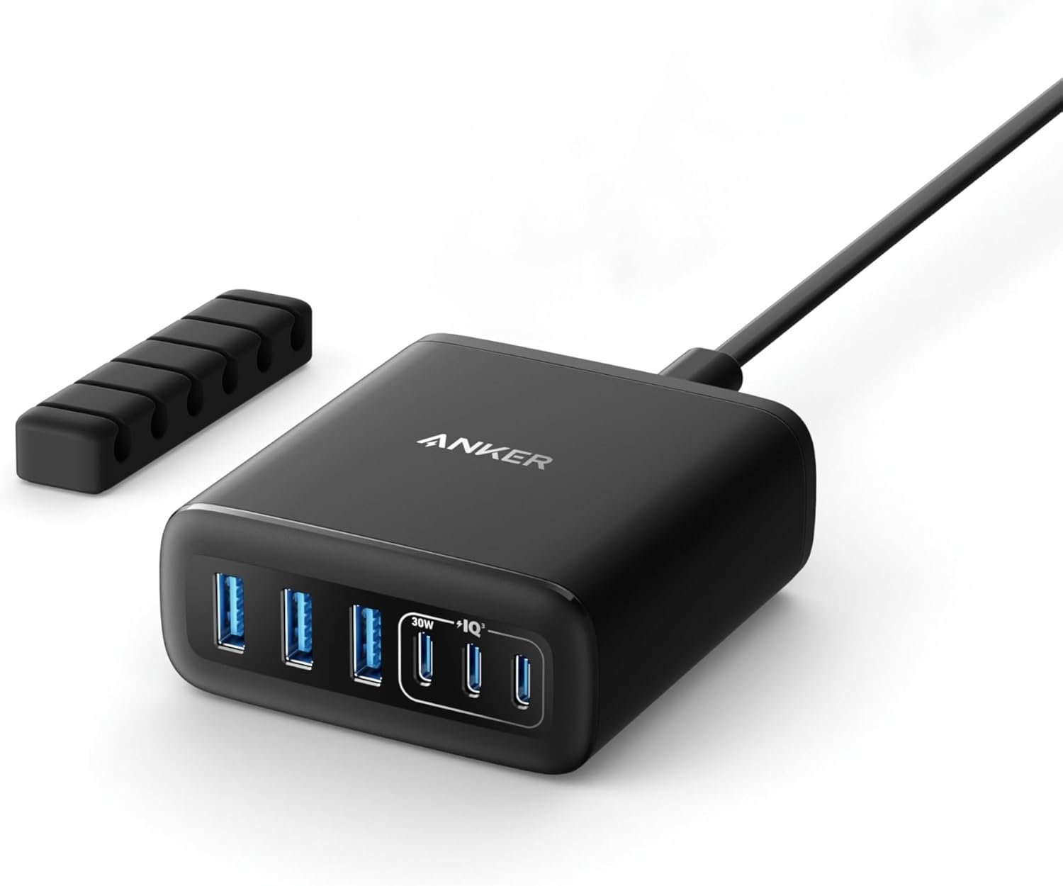 Anker USB-C ja USB-A laturi, 112W Max 6-porttinen latausasema