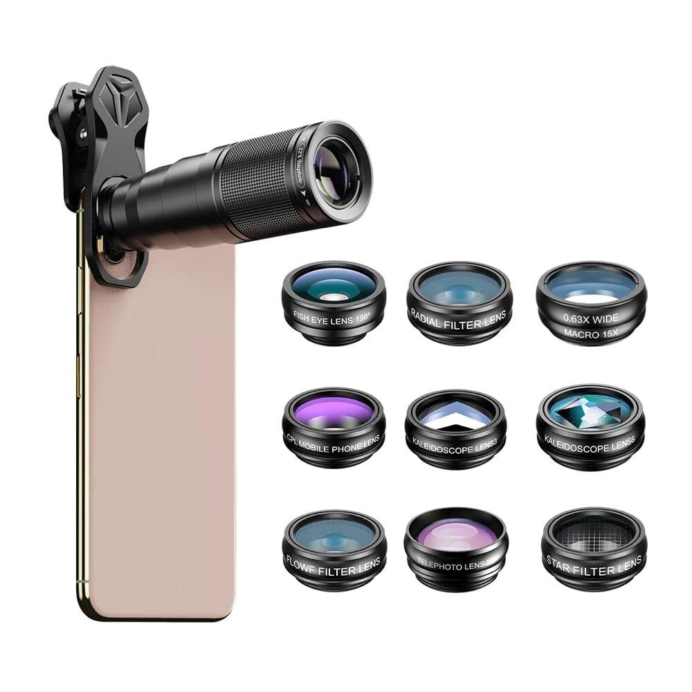 Apexel Monikäyttöinen 10-in-1 Linssisarja APX-22XDG9