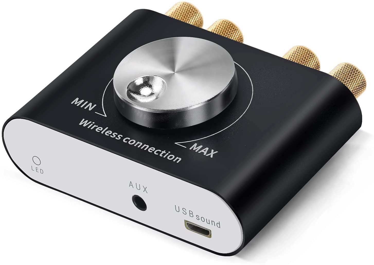 Bluetooth 5.0 Stereo digitaalinen äänenvahvistin 2x30 W, AUX/USB/BT