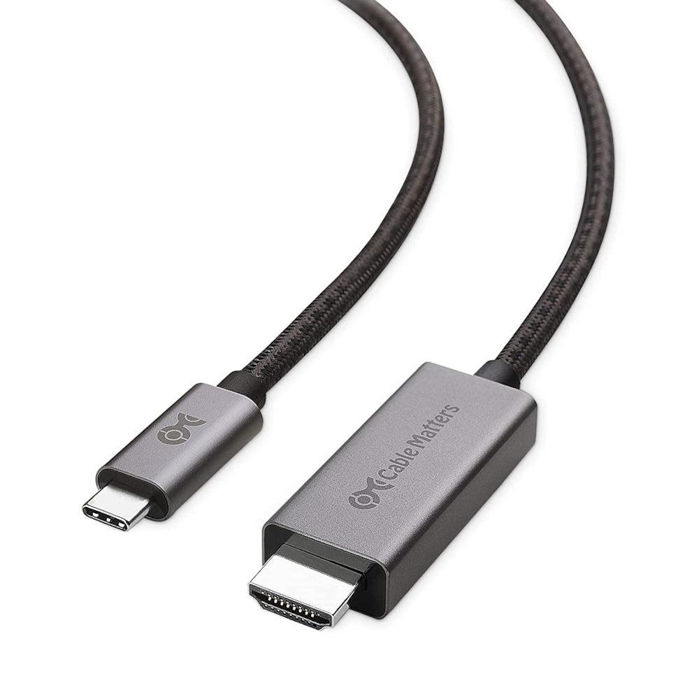 CAble Matters 1,8 metrin USB-C-HDMI-kaapeli 8K30Hz 4K 120Hz 48Gbps HDR Yhteensopiva Thunderbolt 4:n ja 3:n kanssa