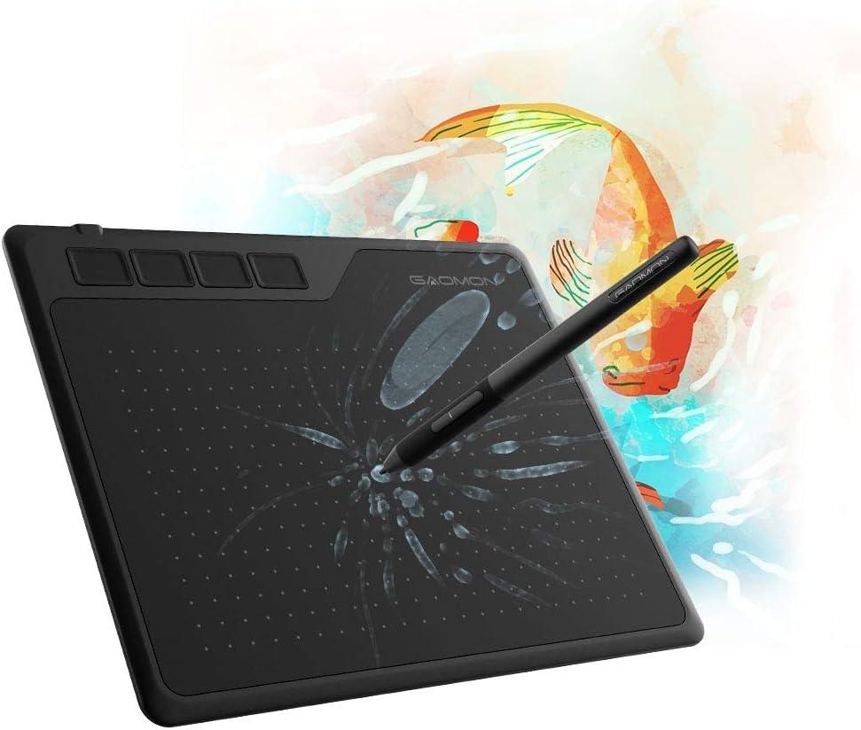 Digital Drawing Tablet 16,5x10 cm kynällä Windows Mac Android Chrome