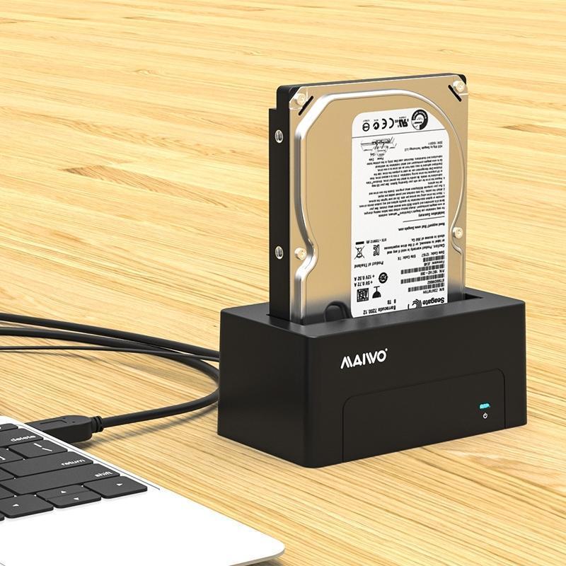 Maiwo K308C USB C 3.1 GEN2 10 Gb/s telakointiasema 1 kpl 2,5 3,5 SATA-kiintolevy, SSD, 14 Tt:uun saakka, UASP-tuki, SATAIII-tuki, 6 Gb/s