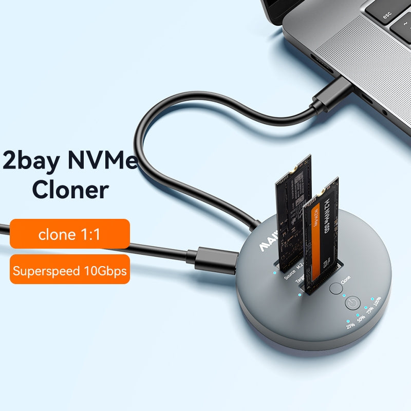 Maiwo K3026AN USB3.2 NVMe M.2 SSD-kloonaustelakointiasema