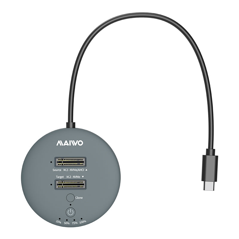 Maiwo K3026AN USB3.2 NVMe M.2 SSD-kloonaustelakointiasema