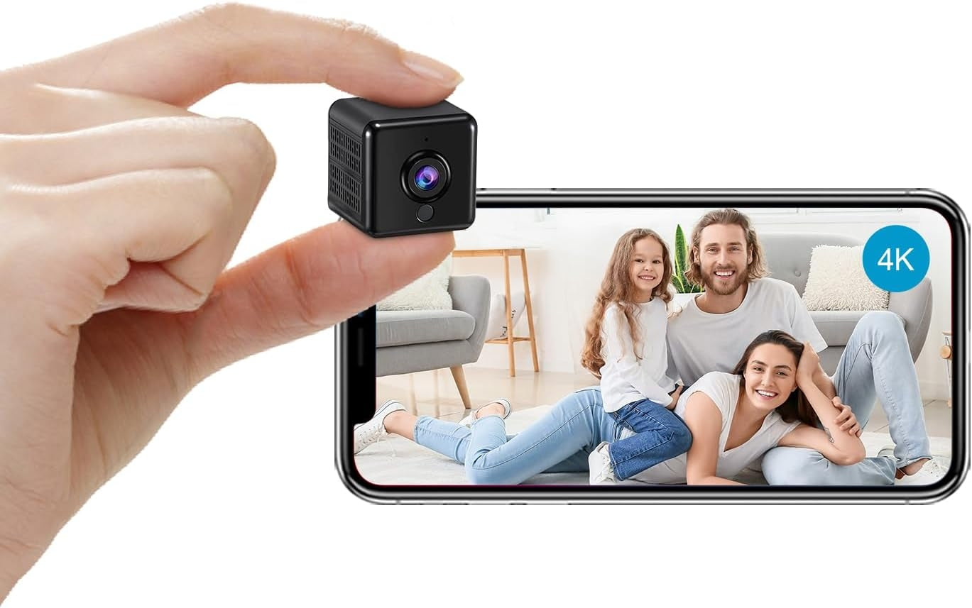 4K HD WiFi Mini-Sisävalvontakamera Live-lähetyksiin, yökuvaus ja liikeilmaisin
