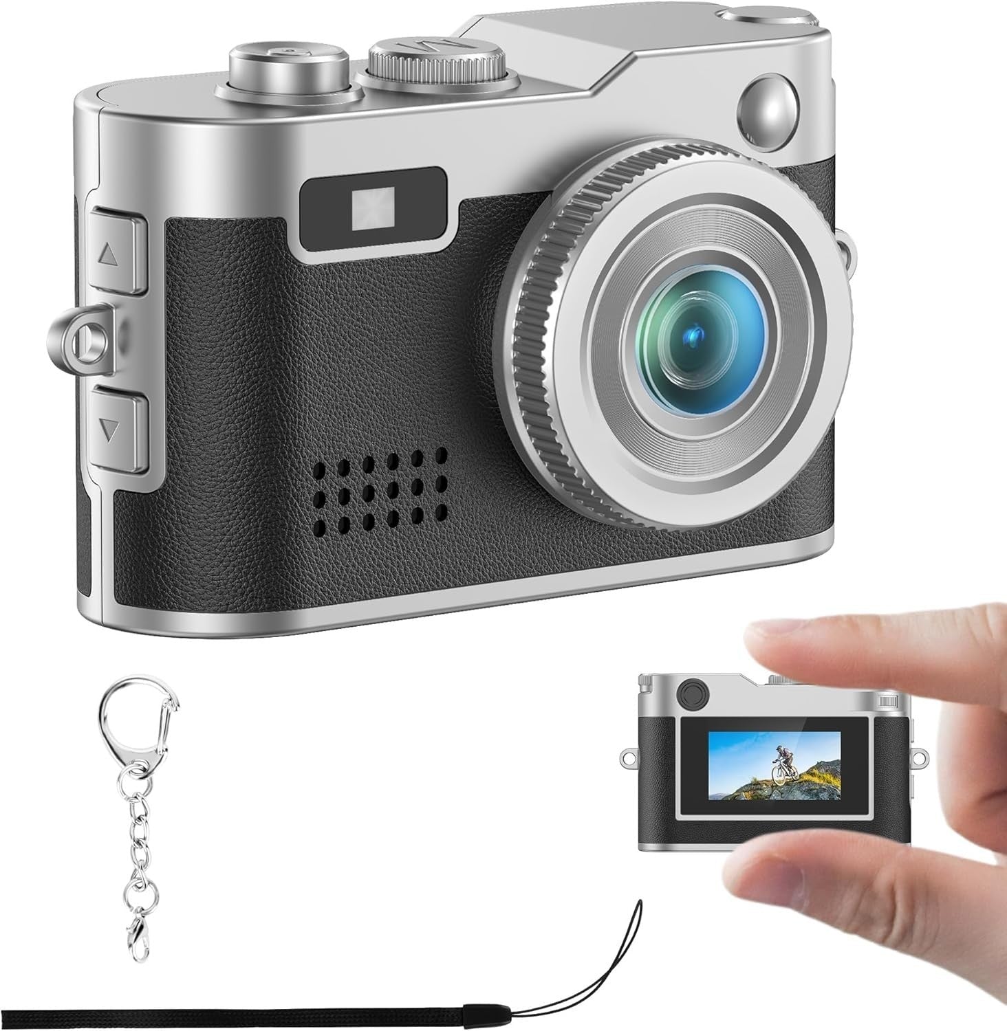 Mini HD Kamera – 0,96" näyttö, 2MP valokuvan resoluutio ja 1080P video, 200mAh akku