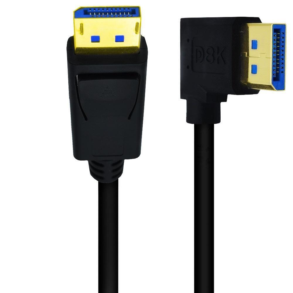 NÖRDIC 1 metrin kulmassa Displayport-Displayport-kaapeli ver 1.4 UHD 8K in 60Hz 32.4Gbps 10-bittinen HDR kaksoissuojattu