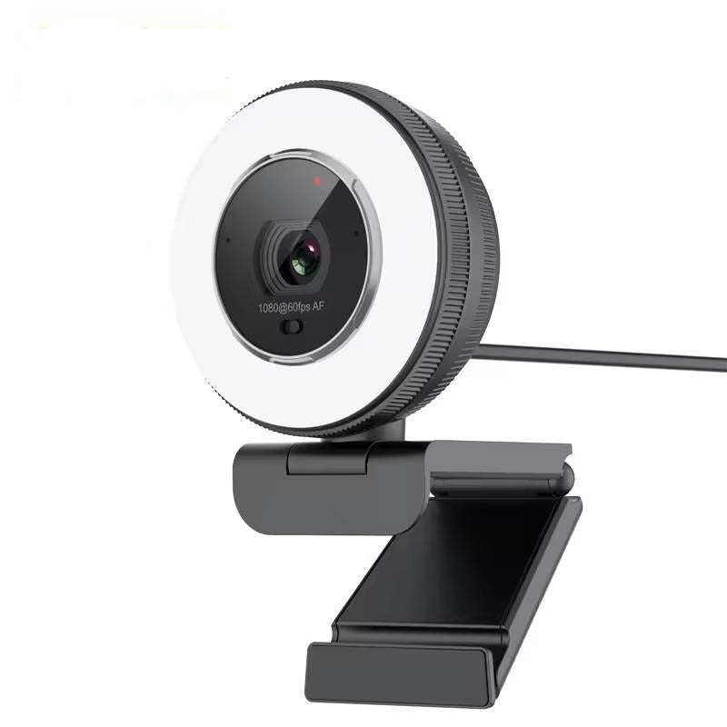 NÖRDIC 2K 30fps 4MP web-kamera rengasvalolla 5X zoom 1/2.8 CMOS-kenno