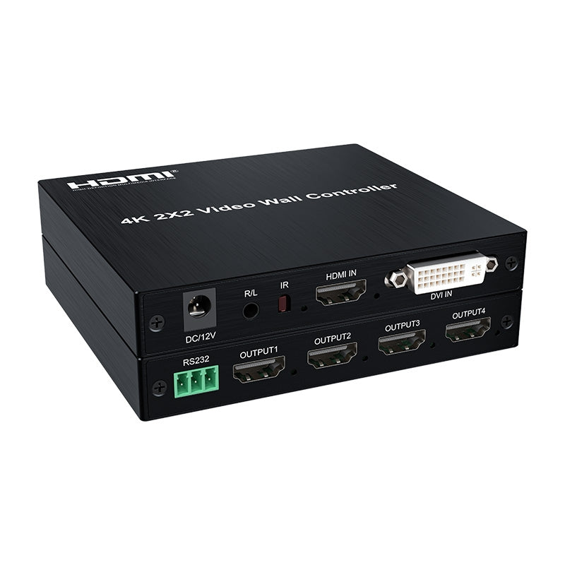 NÖRDIC 4K 2x2 Videoseinä-ohjain HDMI+DVI Input