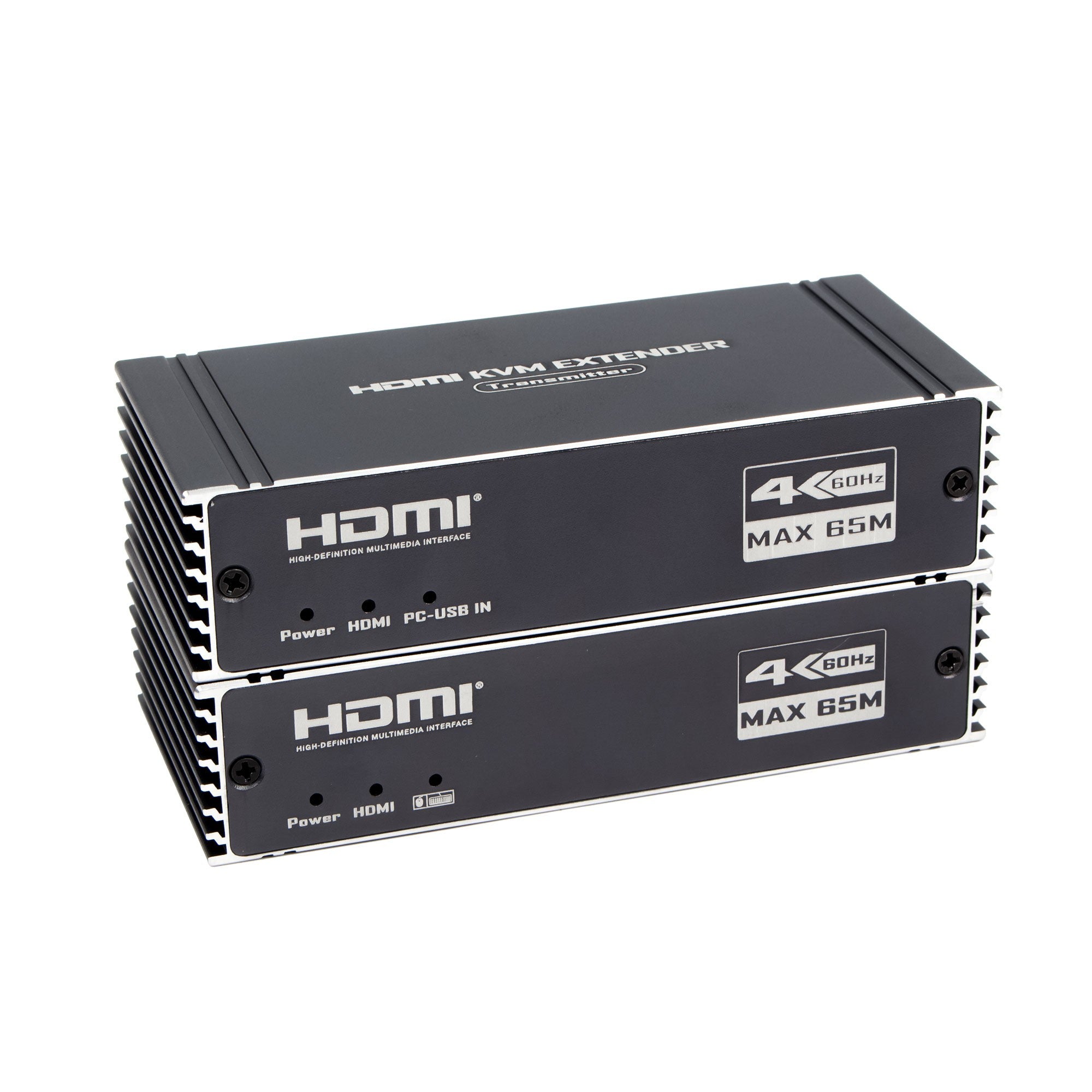 NÖRDIC 4K 60Hz 65 m HDMI KVM-jatkaja USB-tuella Cat5e/Cat6-kaapelin kautta POC-virransyötöllä ja loop-tuella USB-näppäimistölle ja hiirelle PC-tietokoneelle