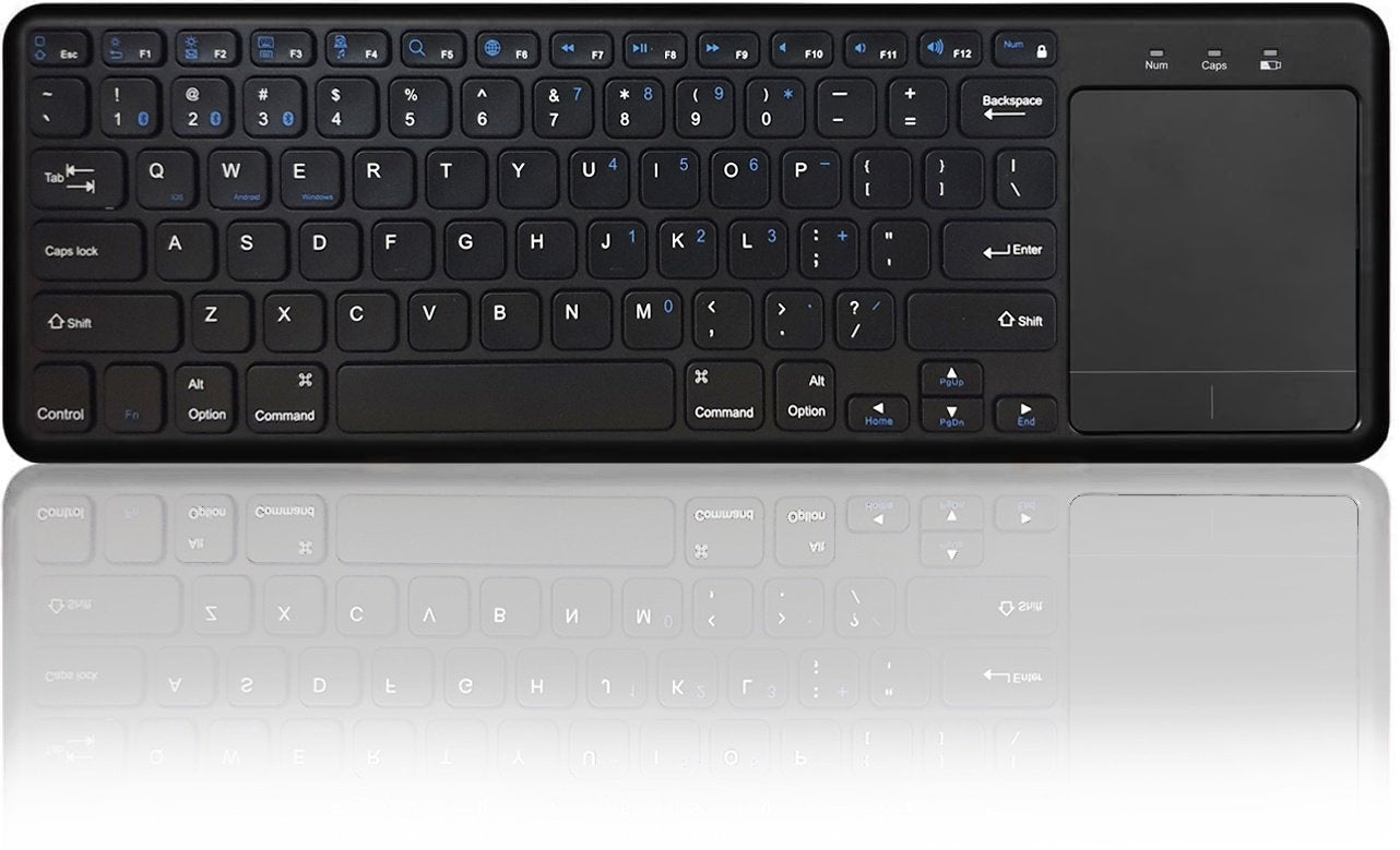 NÖRDIC langaton 2.4G Näppäimistö kosketuslevyllä 78 näppäintä IOS Android Windows US asettelu