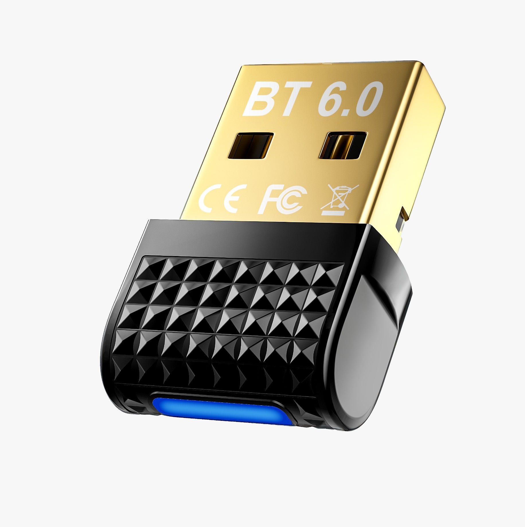 NÖRDIC Bluetooth 6.0 langaton Bluetooth-dongle/vastaanotin, Plug and Play, Windows 11/10/8.1, ohjaimille, kuulokkeille, näppäimistölle, hiirelle