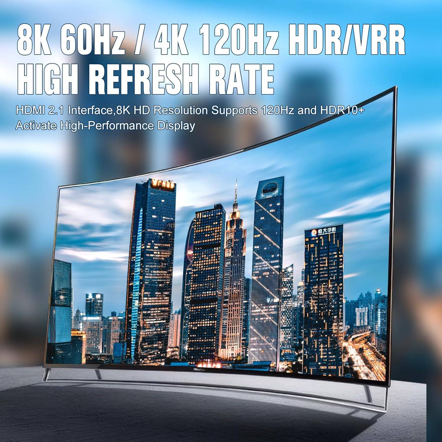 NÖRDIC HDMI 2.1 -jakaja 1-2 8K60Hz 4K120Hz