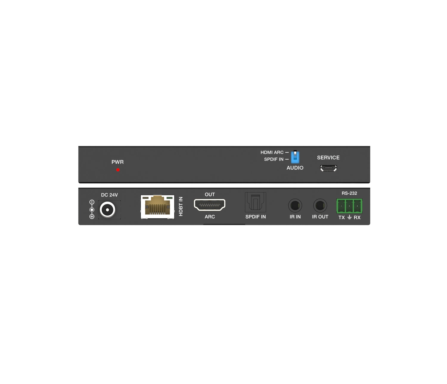NÖRDIC HDMI 4K60 HDBaseT -laajennin Toslinkilla ja ARC:lla, 70 m CAT6