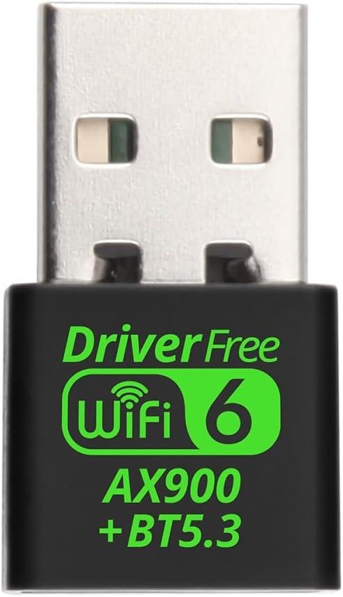 NÖRDIC USB 2.0 WIFI6 Bluetooth 5.3 -sovitin Dual Band 2.4G & 5GHz 600Mbps