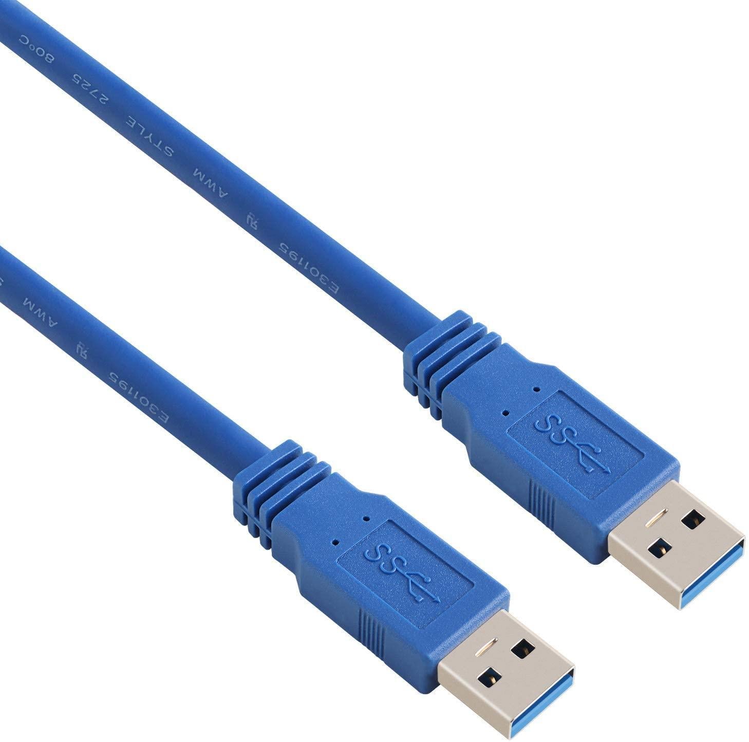 NÖRDIC USB3.1-kaapeli tyyppi A uros–tyyppi A uros, 5 Gb/s, 3 m, USB3.0