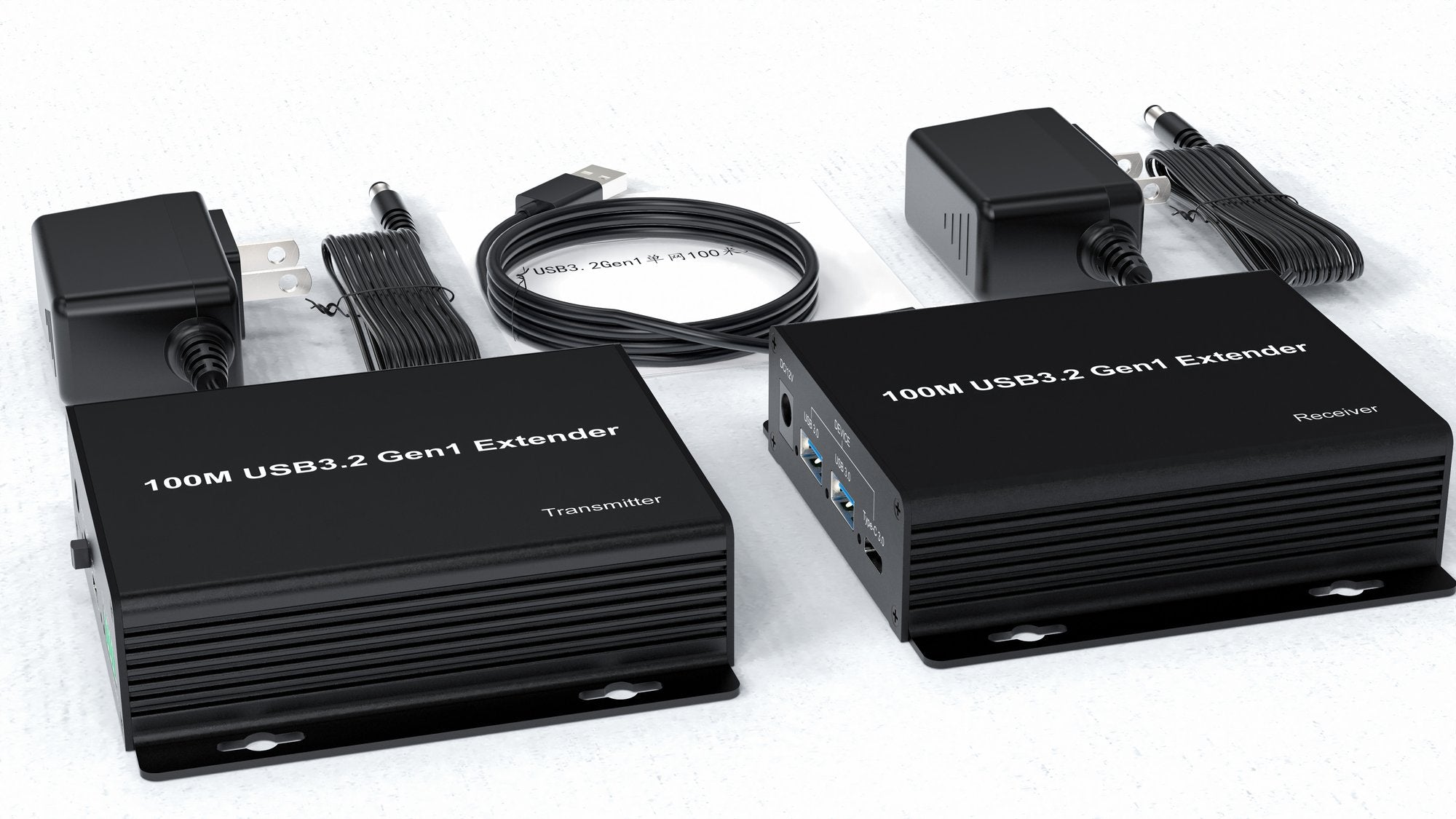 NÖRDIC USB 3.2 Extender 5Gbps 2xUSB-A + 2xUSB-C up to 100m