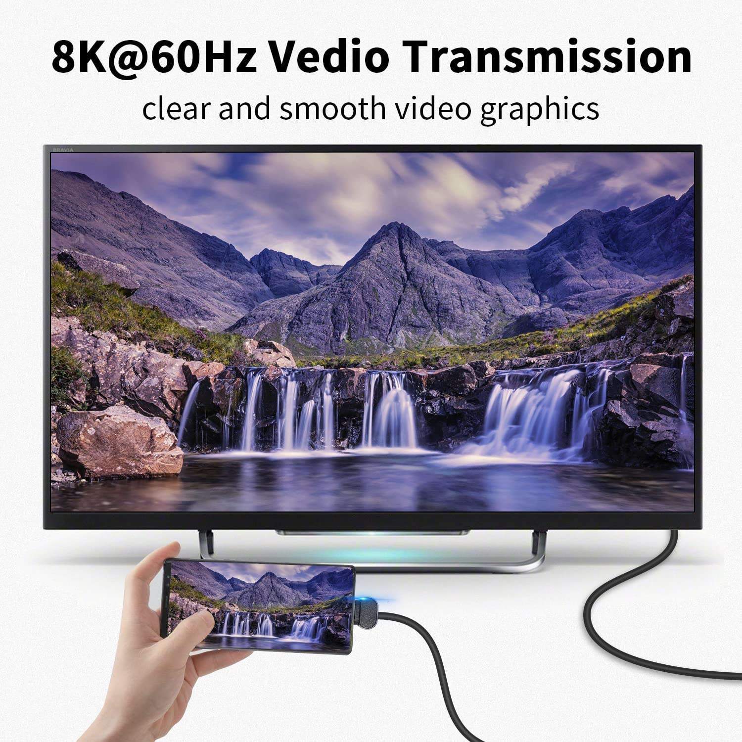 NÖRDIC USB4 kulmikas sovitin uros-naaras 40G 8K60Hz PD240W