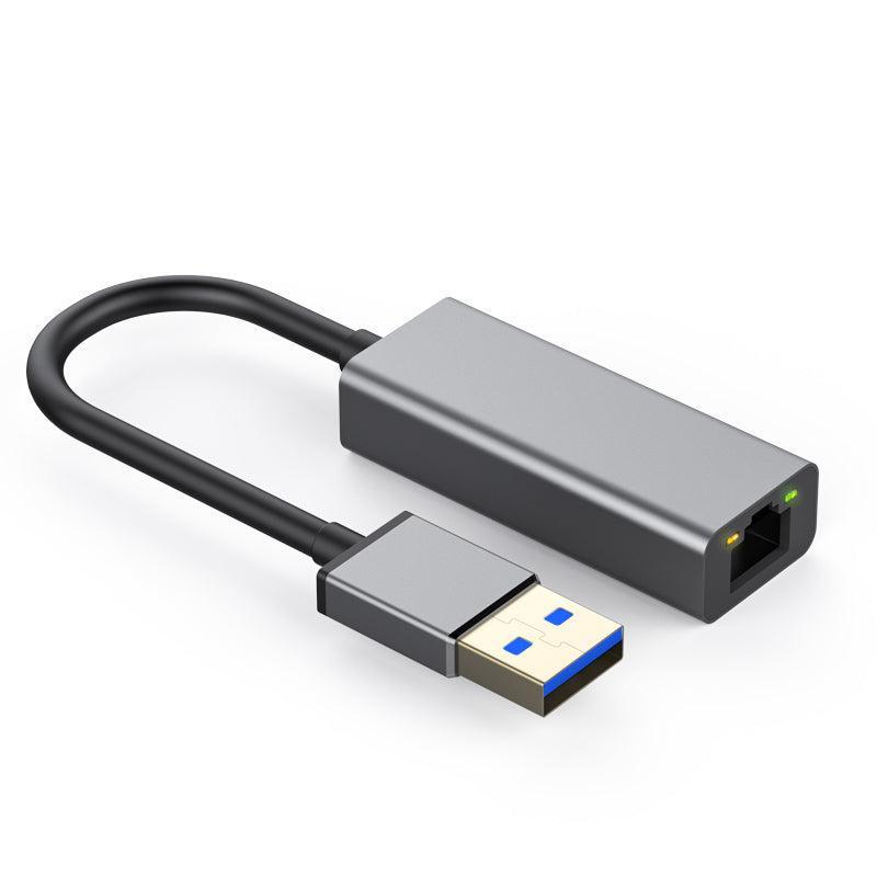 NÖRDIC USB A 3.1 Giga Ethernet verkkosovitin 17 cm Space Grey alumiinia
