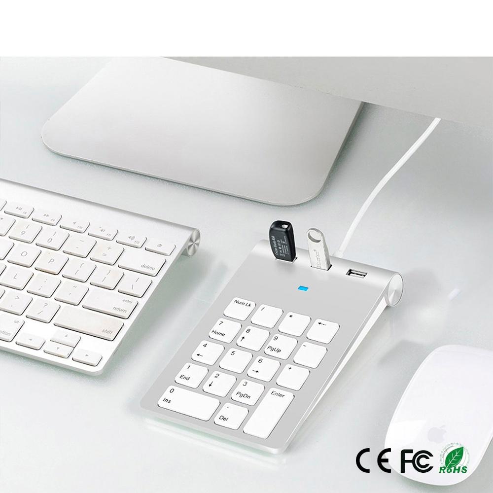 NÖRDIC USB-näppäimistö ja 3xUSB Hub 18 -näppäintä