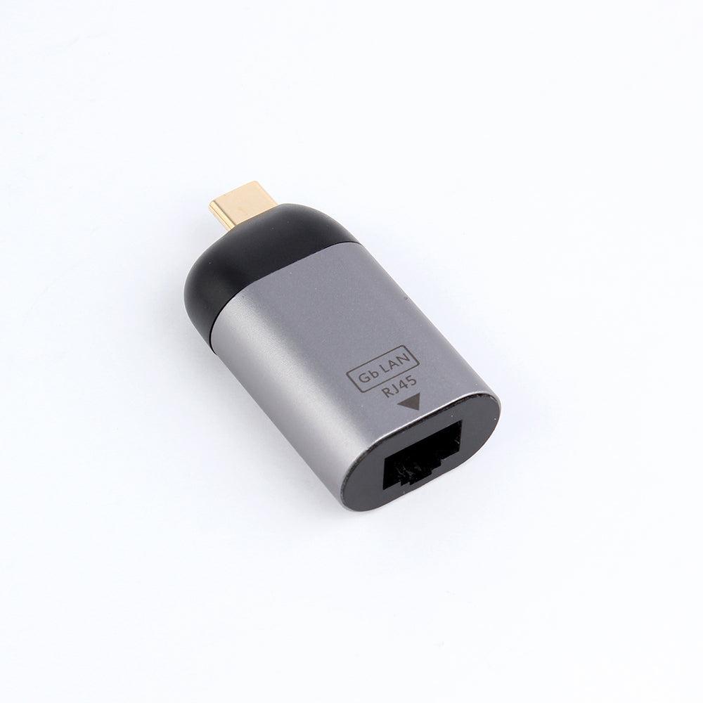 NÖRDIC USB-C - RJ45 Giga Ethernet -verkkosovitin Space Grey alumiini