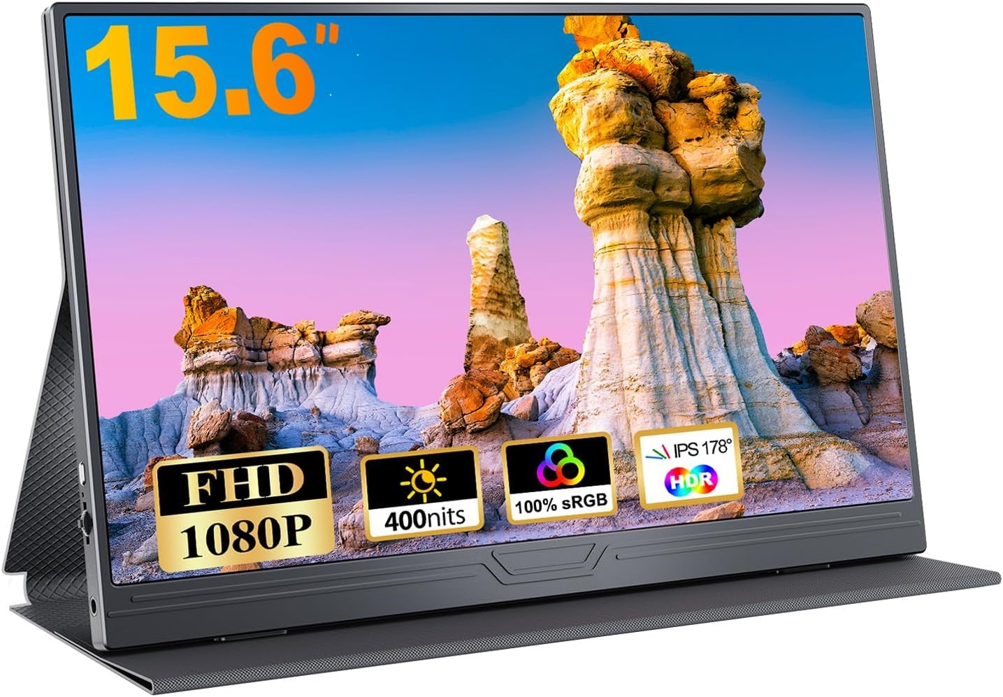NÖRDIC USB-C & HDMI Kannettava LCD-näyttö 15,6" 1920x1080p 60Hz