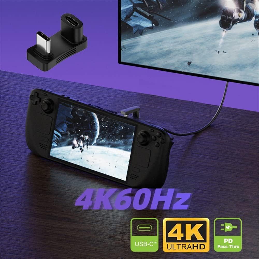 NÖRDIC USB-C U -sovitin 10Gbps 4K60Hz höyrykannelle ja mobiililaitteille