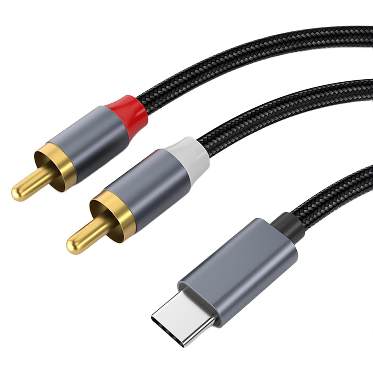 NÖRDIC USB-C–RCA äänikaapeli 2m