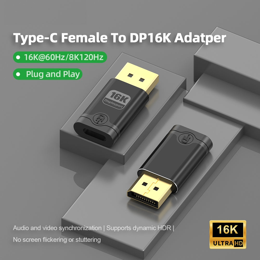 NÖRDIC USB-C–DP-adapteri 16K