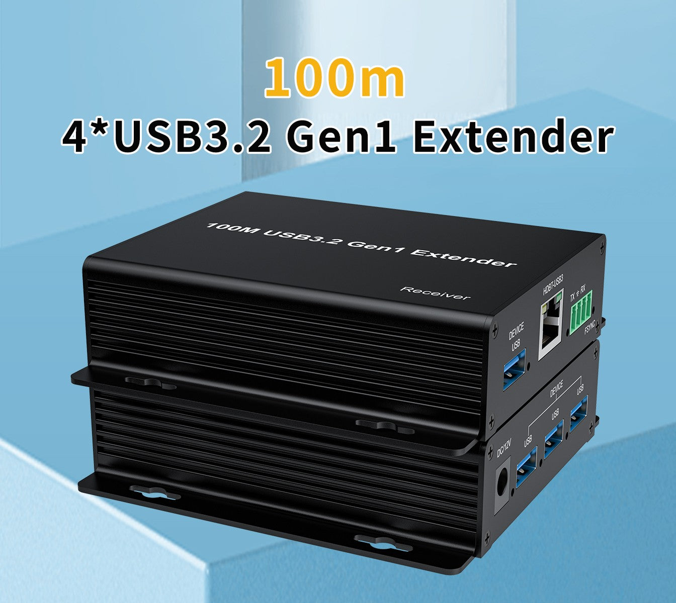 NÖRDIC USB-jatkojohto 1–4 100 m USB3.2 5Gbps