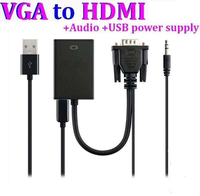 NÖRDIC VGA-HDMI-sovitin 1080p 60 Hz, HDCP 1.2