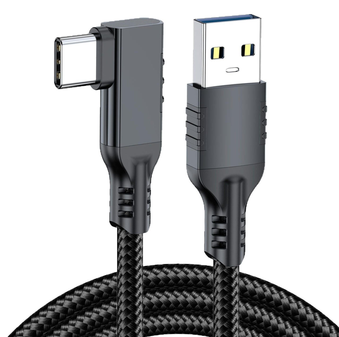 NÖRDIC VR Link -kaapeli 5 m USB3.2 Gen1 USB-C - 10 Gbps 3A nopea lataus Quest 2 Super Speed USB Musta