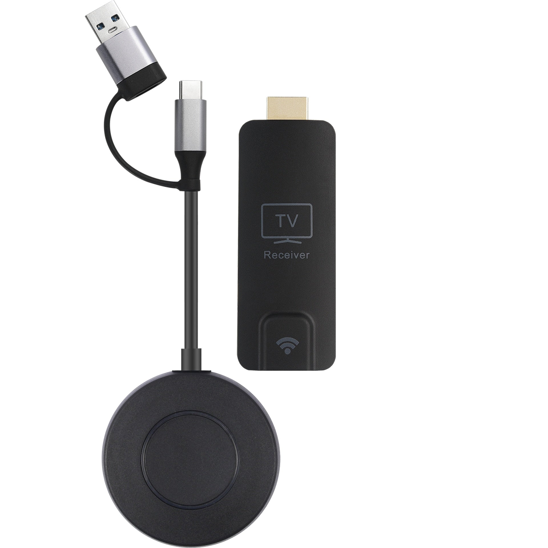 NÖRDIC Langaton USB-C/A HDMI-laajennin 1080P 60Hz 50m Windows, Android ja iOS