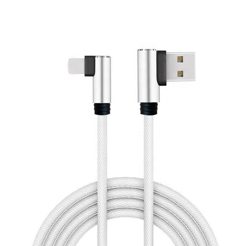 NÖRDIC vino Lightning (ei MFI)–vino USB A -kaapeli synkronointiin ja lataamiseen, valkoinen, 1 m