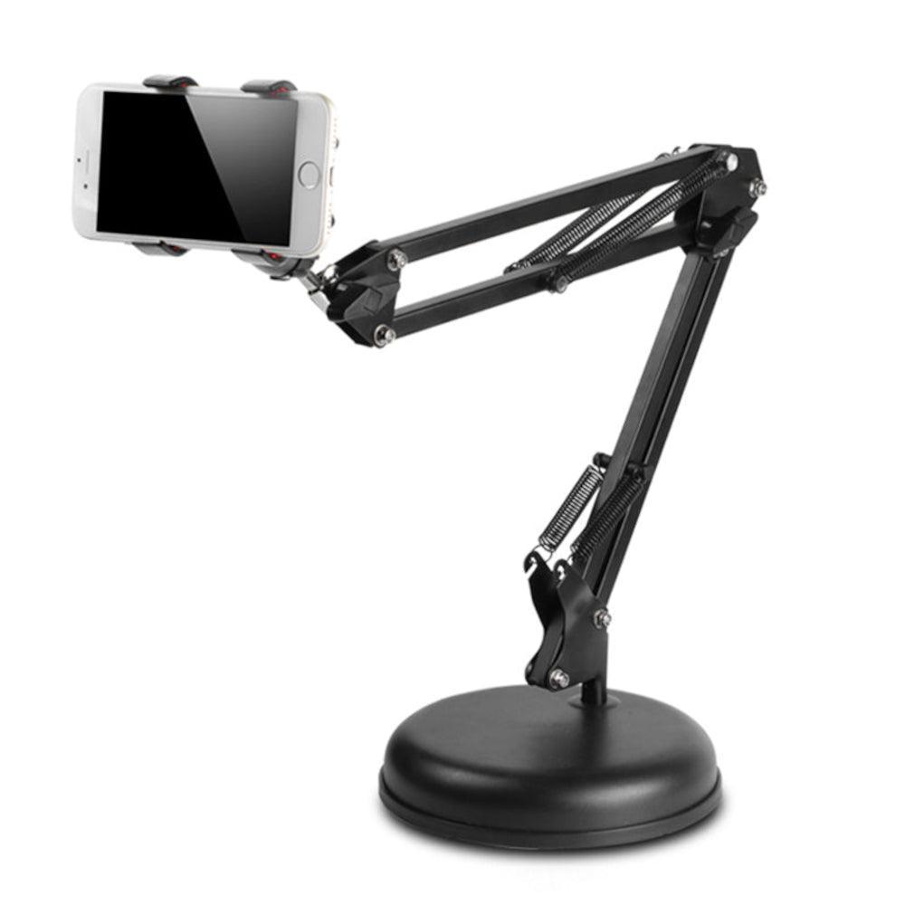 NÖRDIC yleismallinen matkapuhelimen pöytäteline. metallia, kääntyy 360, enintään 10 cm älypuhelimille