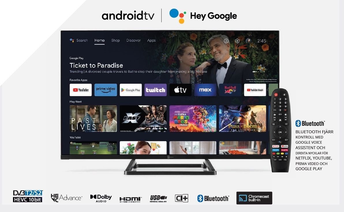 Googlen ja Androidin sertifioitu HD Smart TV 32 tuuman 12V DC 100-240V venevaunuun matkailuautoon DVB-T2 DVB-S2 VESA 200x100 PALCO 32SMART