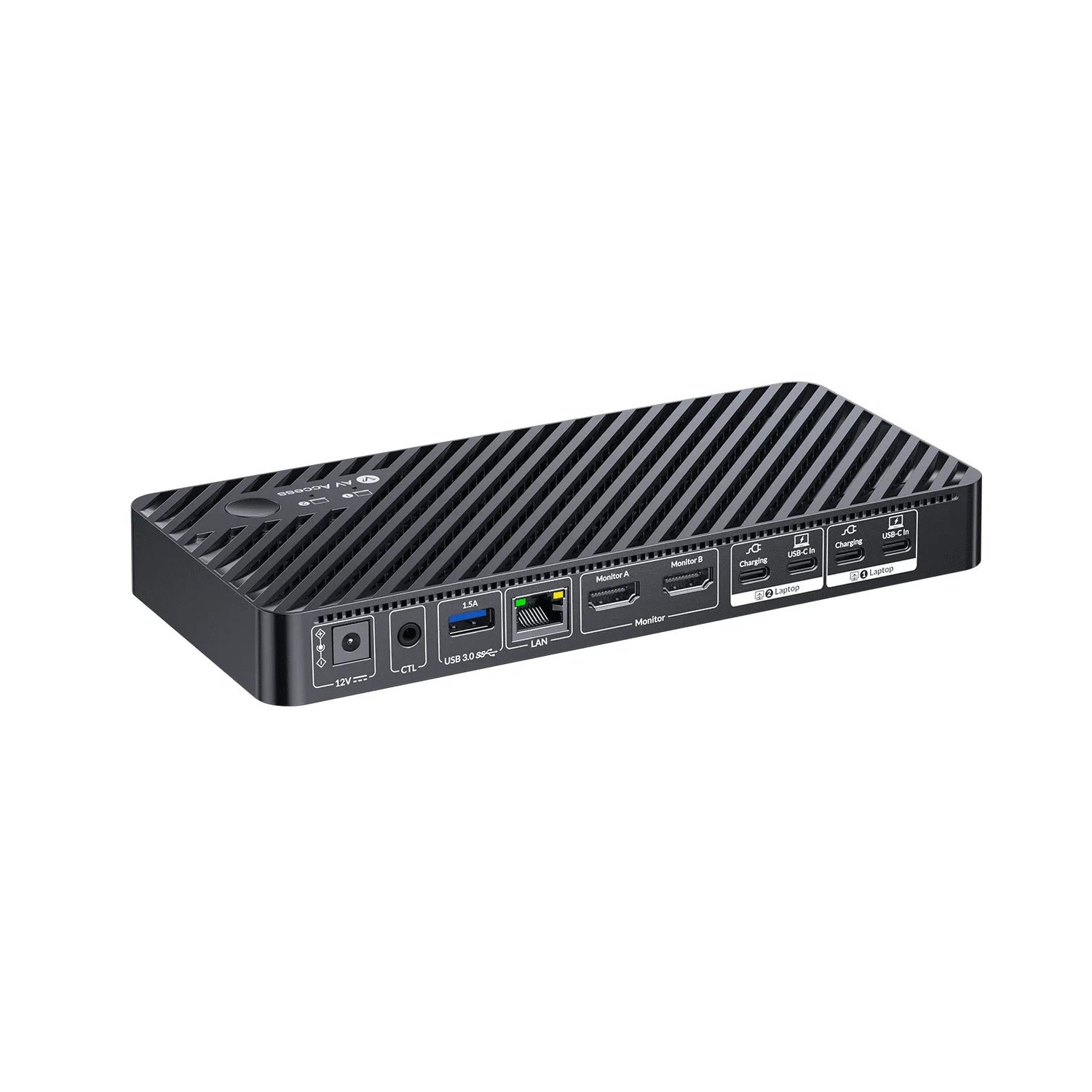 USB-C KVM Telakointiasema kahdelle kannettavalle, Dual 4K-näyttö, 11-in-1, 100W PD, 1Gbps LAN & EDID-emulointi