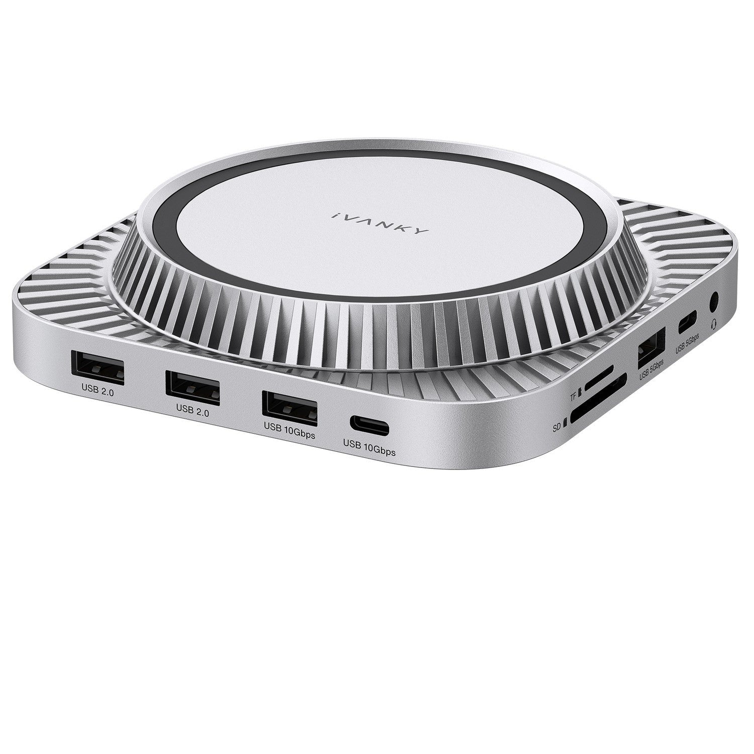 iVANKY 1–13 porttia FusionDock 3 Mac-Mini M4:lle 4K60Hz/120Hz