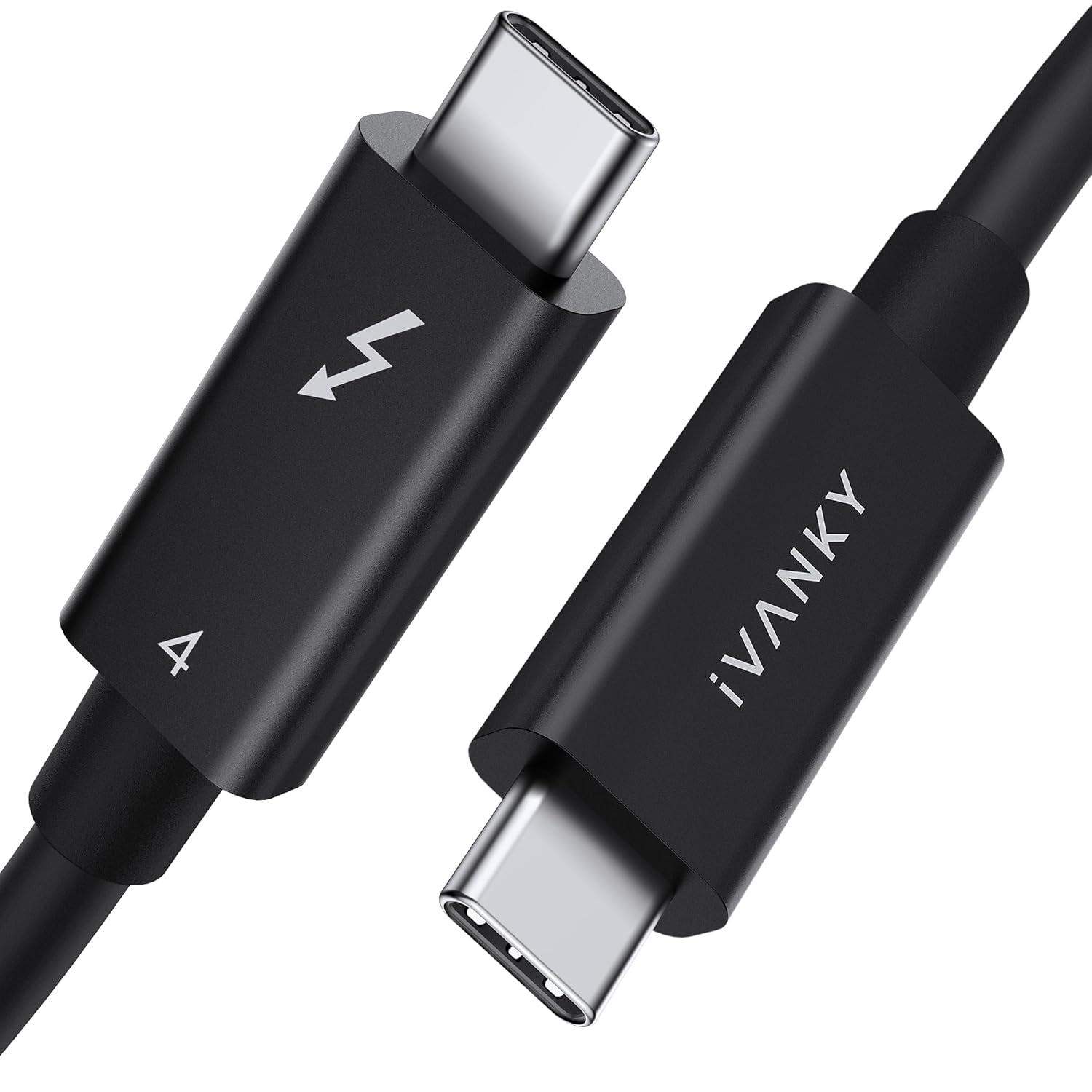 iVANKY Intel-Certified Thunderbolt 4 -kaapeli 1,5 m 240W lataus 40Gbps 8K-näyttö USB-C–USB-C