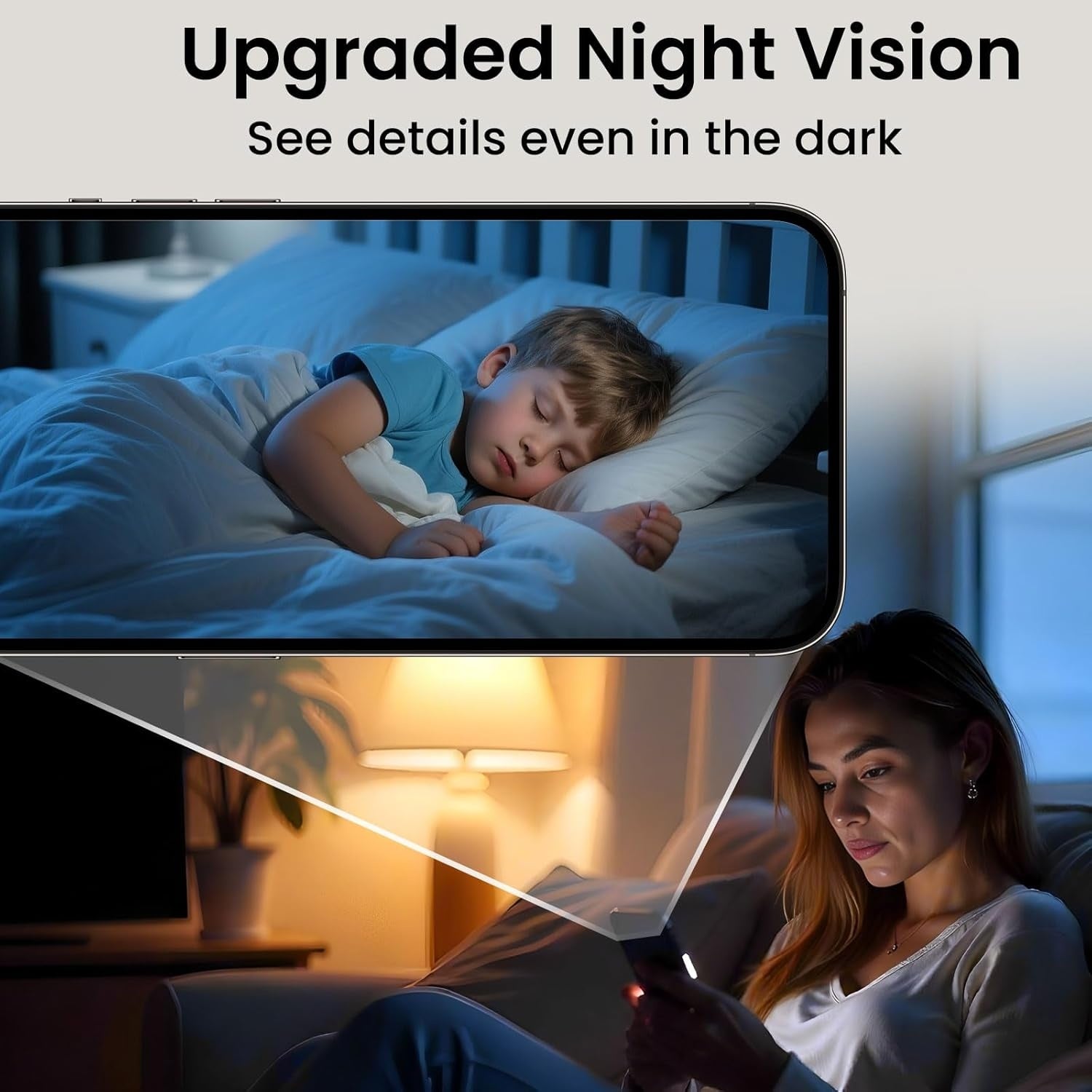 4K Valvontakamera 5GHz WiFi Mini-kamera, Yönäkö, Liiketunnistin, Pitkä akunkesto, Etäkatselu