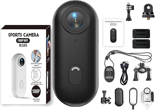 4k Mini Handsfree Bodycam, POV Cameras, HD 1080p Mini Wearable Body Adventure Action Cameras with Audio