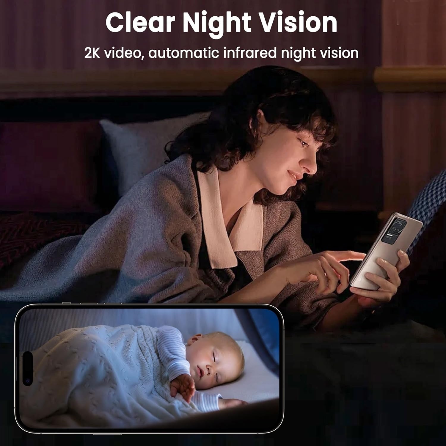 5GHz WiFi Mini-Kamera, 4K Langaton Sisätilojen Valvontakamera