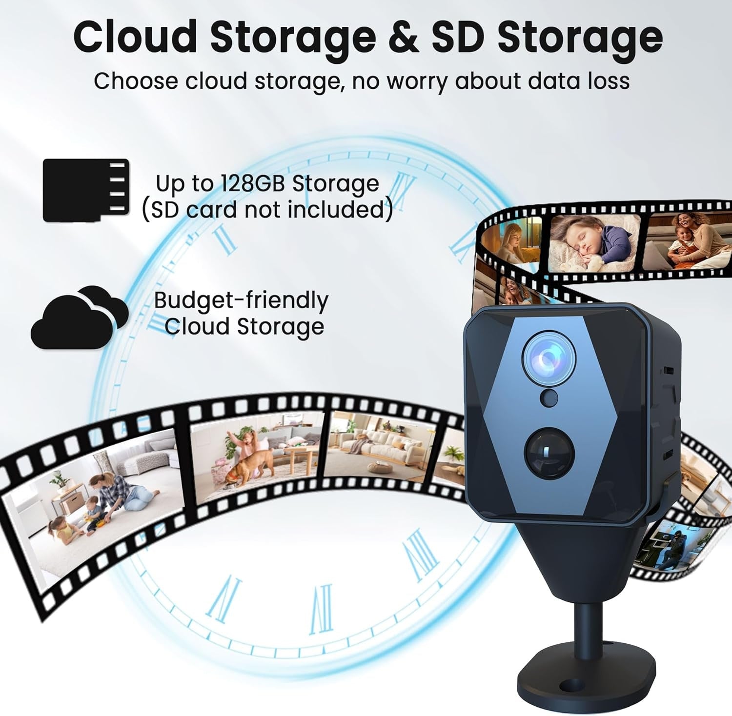 5GHz WiFi Mini-Kamera, 4K Langaton Sisätilojen Valvontakamera