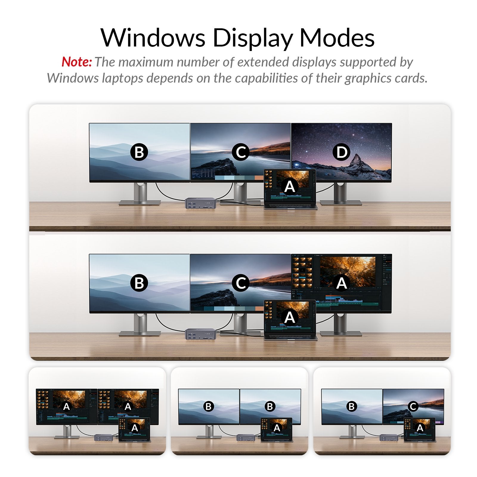 AV Access iDock B23 8K KVM-kytkin telakointiasema 2–3, pöytätietokone + kannettava tietokone kolmelle näytölle, (100W PD), 12-in-1, 8K@60Hz/4K@165Hz/1440P@240Hz
