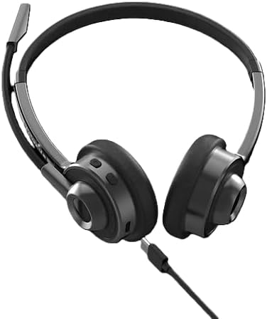 Accutone Sonar 280 Bluetooth USB -kuulokkeet, langattomat kuulokkeet mikrofonilla, aktiivinen melunvaimennusmikrofoni, 14 tunnin akunkesto