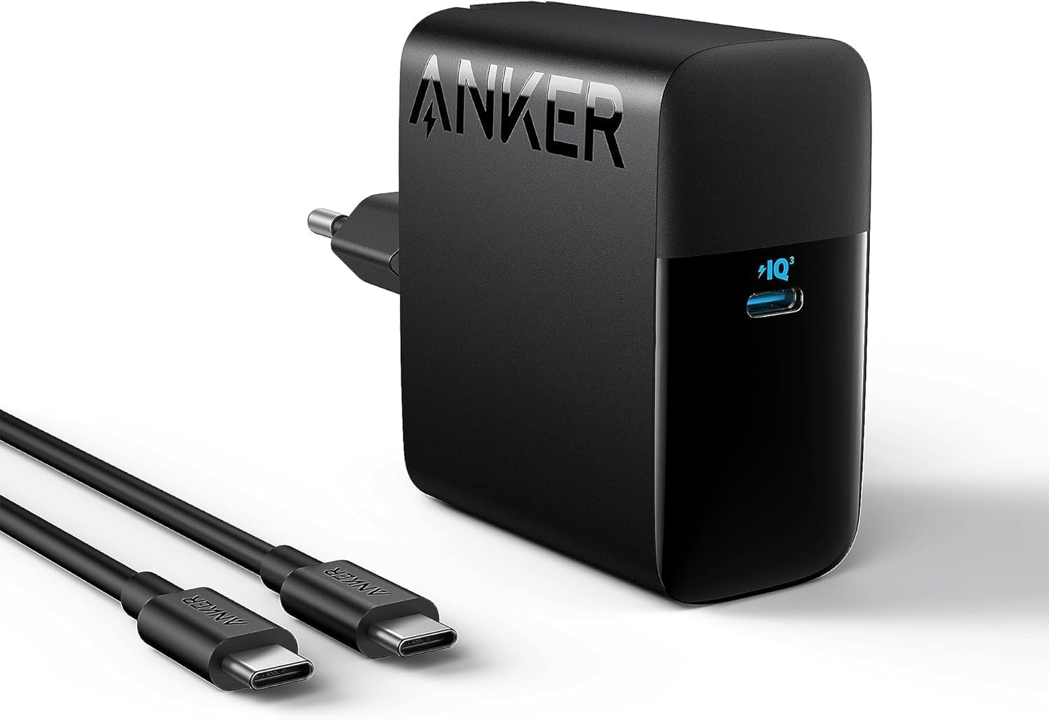 Anker 100 W USB-C laturi, PIQ 3.0 kompakti pikalaturi