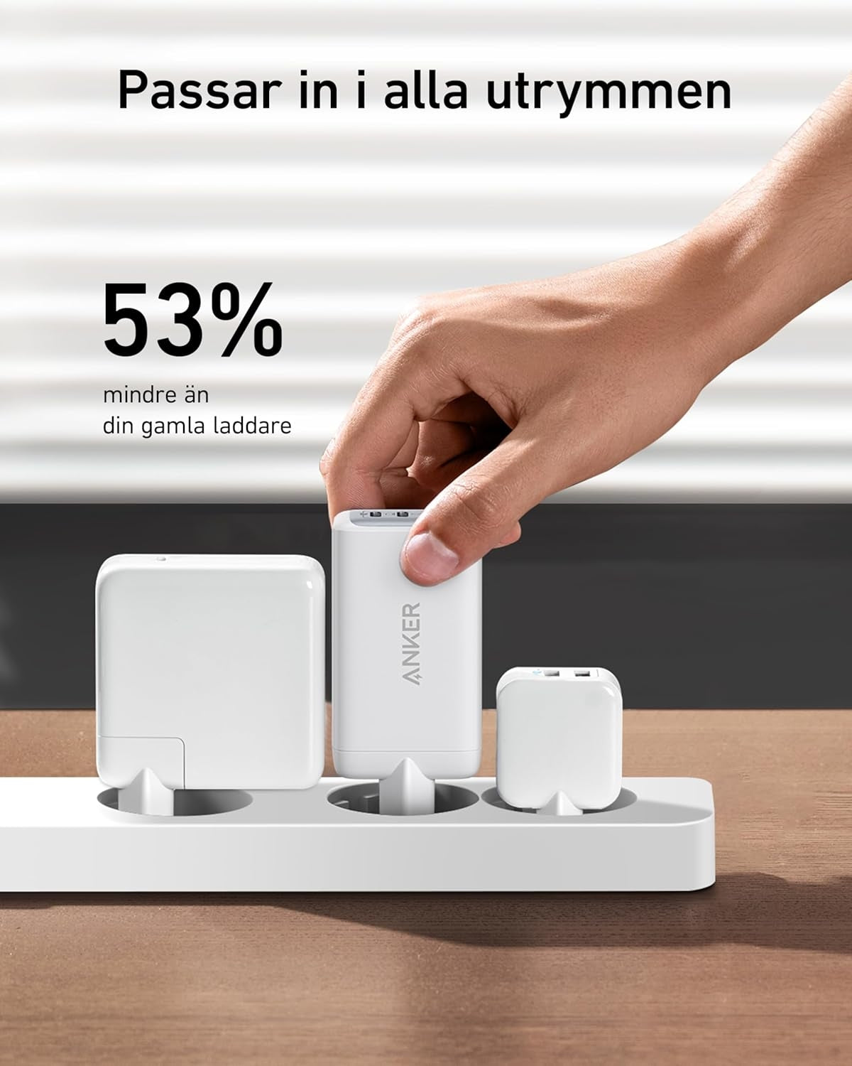 Anker Nano 65 W USB-C laturi, 3-porttinen PPS-pikalaturi, iPad-laturi